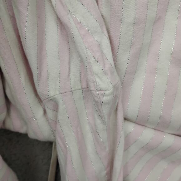 Victoria's Secret Heritage Pajama Set Size XL Pink and White Shirt and Pants - Picture 12 of 14